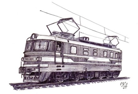Электровоз вл80 силуэт