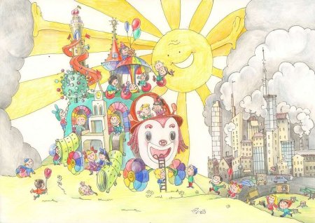 Город детства рисунок