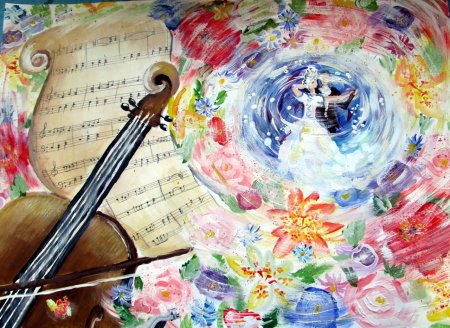 Вальс цветов рисунки детей