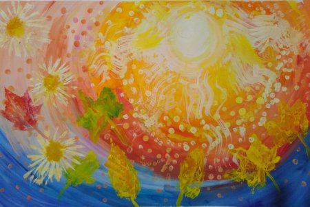 Девушка лето аппликация