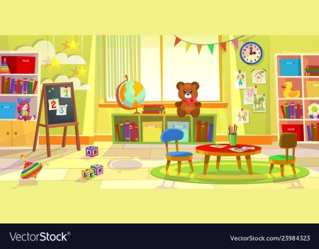 Детская комната раскраска