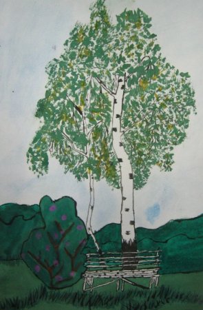 Береза из сказки