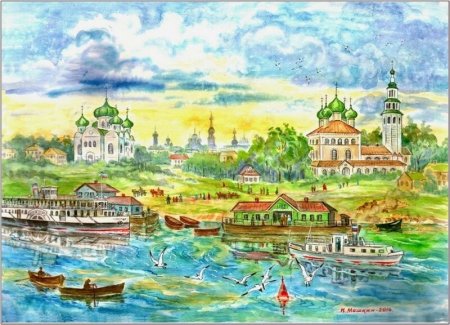 Каланча Рыбинск рисунок