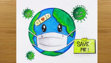 Дети против коронавируса рисунки