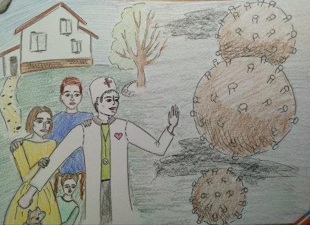 Рисунок для врачей в поддержку