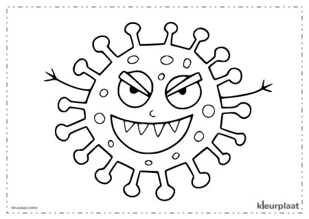 Вирус раскраска