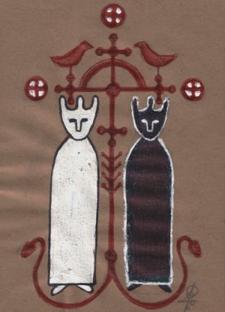 Белбог и Чернобог рисунок