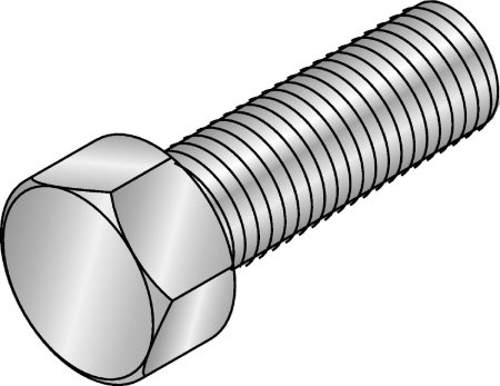 Болт шестигр. M10x25 ZN din 933 8.8
