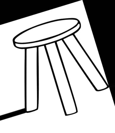 Табурет раскраска для детей