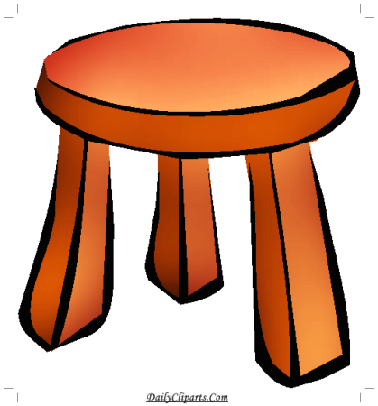 Табуретка карандашом