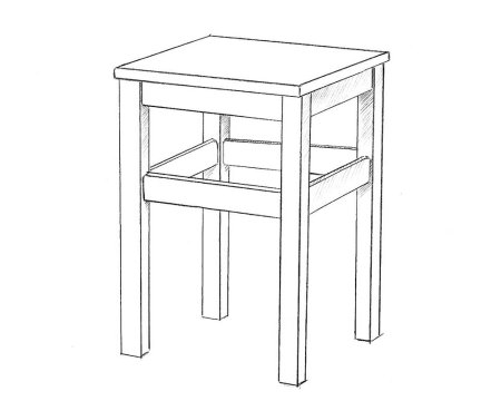 Табурет раскраска для детей