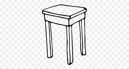 Табурет на прозрачном фоне