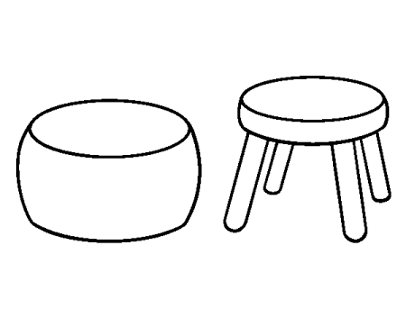 Цветные табуретки для детей