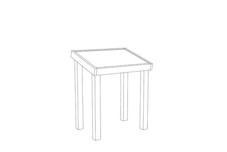 Табуретка рисовать