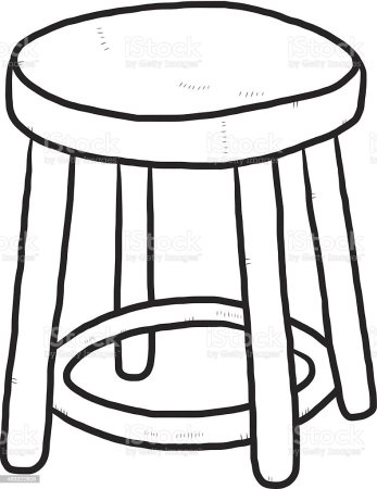 Стул раскраска для детей