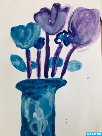 Пейзаж в холодных цветах