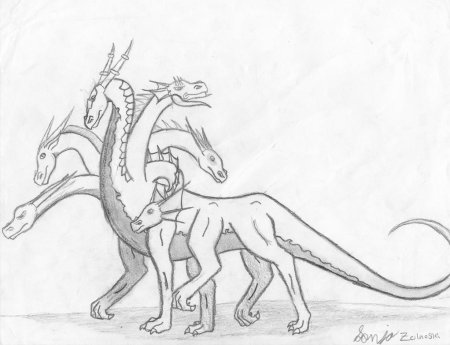 Гидра рисунок