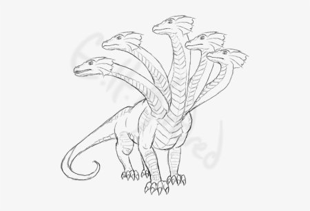 Раскраска дракон гидра