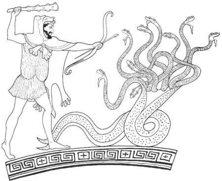 Лернейская гидра нарисовать