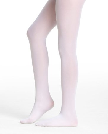 Белые капроновые колготки для девочек