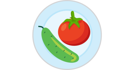 Помидоры и огурцы для аппликации