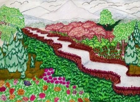 Нарисовать пейзаж в питоне