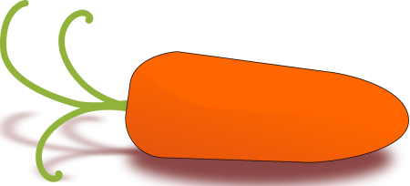 Морковка мультяшная