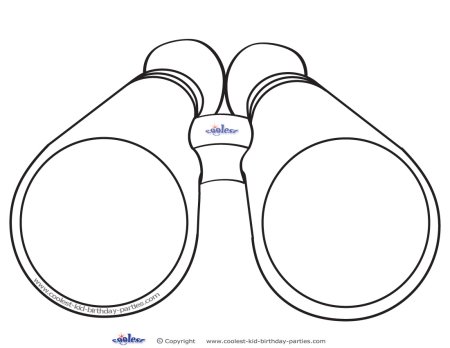 Бинокль раскраска
