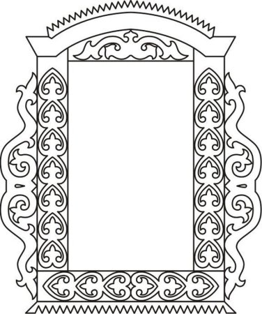 Наличники разноцветные