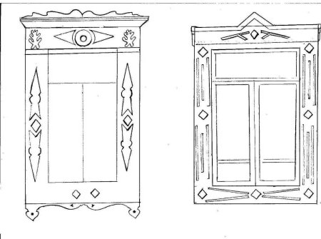 Наличники раскраска
