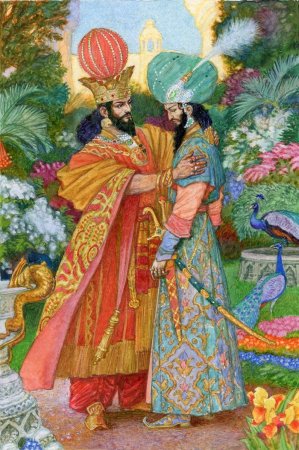 Раскраска Шахерезада и Султан