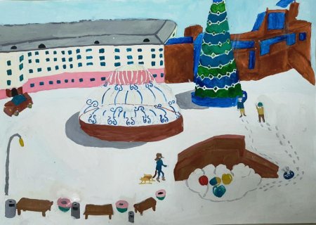 Город Якутск рисунок