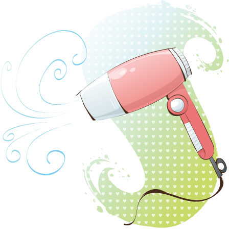 Фен для детей на прозрачном фоне