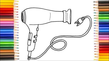 Фен раскраска для детей