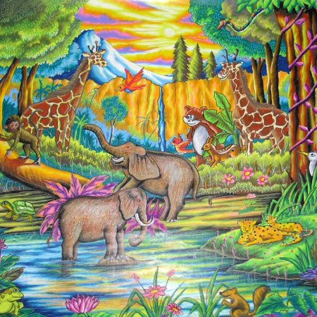 Раскраска пейзаж