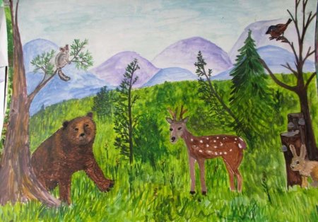 Рисунки животных из красной книги