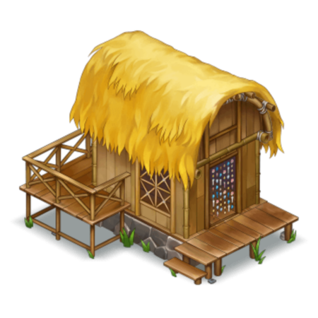 Лачуга на прозрачном фоне