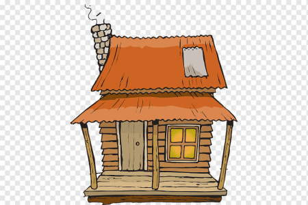 Хижина на прозрачном фоне