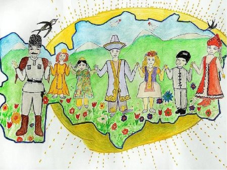 Разные национальности рисунок