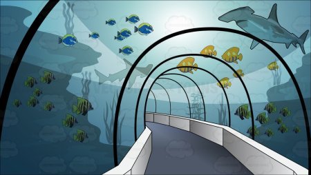 Океанариум мультяшный