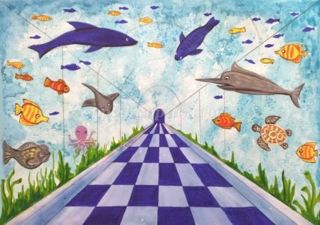 Рисунок на тему океанариум