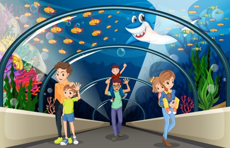 Океанариум рисунок