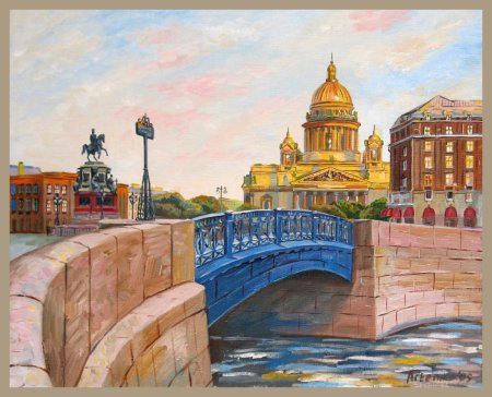 Рисуем ночной Петербург с детьми