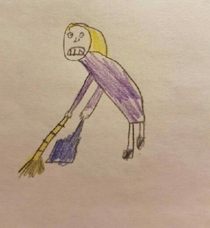 Перерисовка детских рисунков