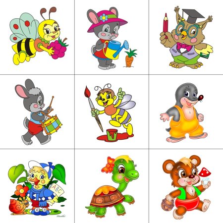 Наклейки на шкафчики для детского сада