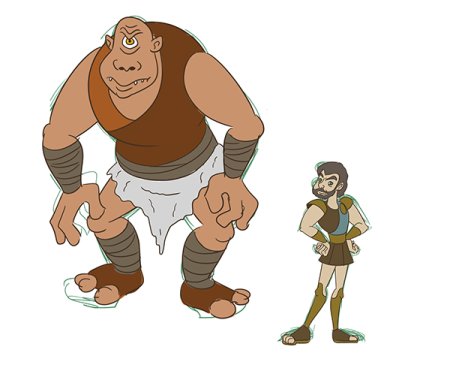 Рисунок циклопа Полифема