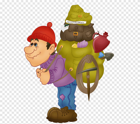 Турист мультяшный