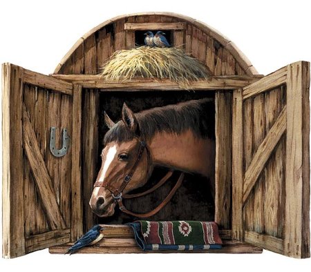 Конюшня на прозрачном фоне