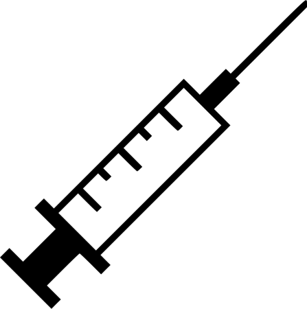 Шприц значок