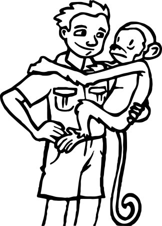 Зоолог раскраска для детей